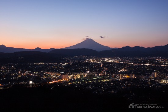 引法山公園（神奈川県秦野市）からの富士山