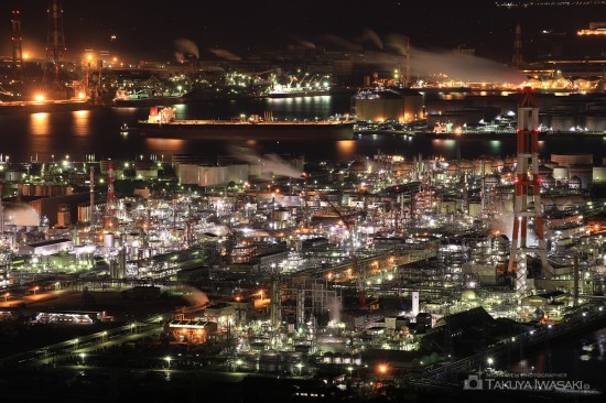 鷲羽山スカイライン 水島展望台からの夜景
