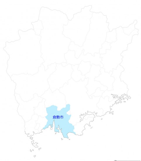 倉敷市の地図