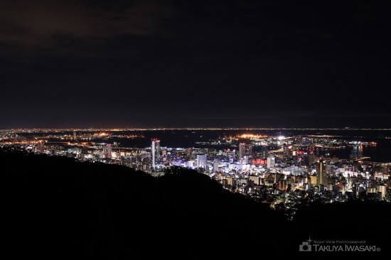 市章山からの夜景
